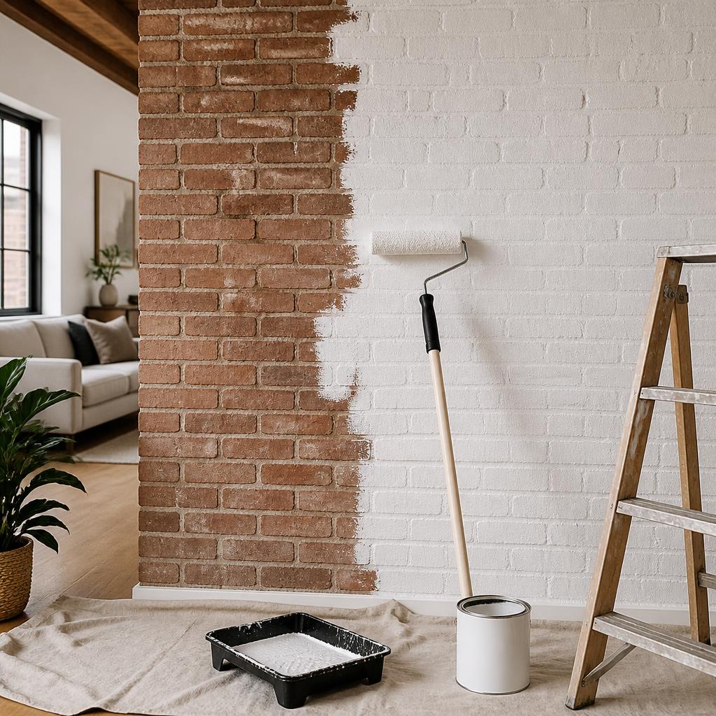 How to Paint a Brick Interior Wall